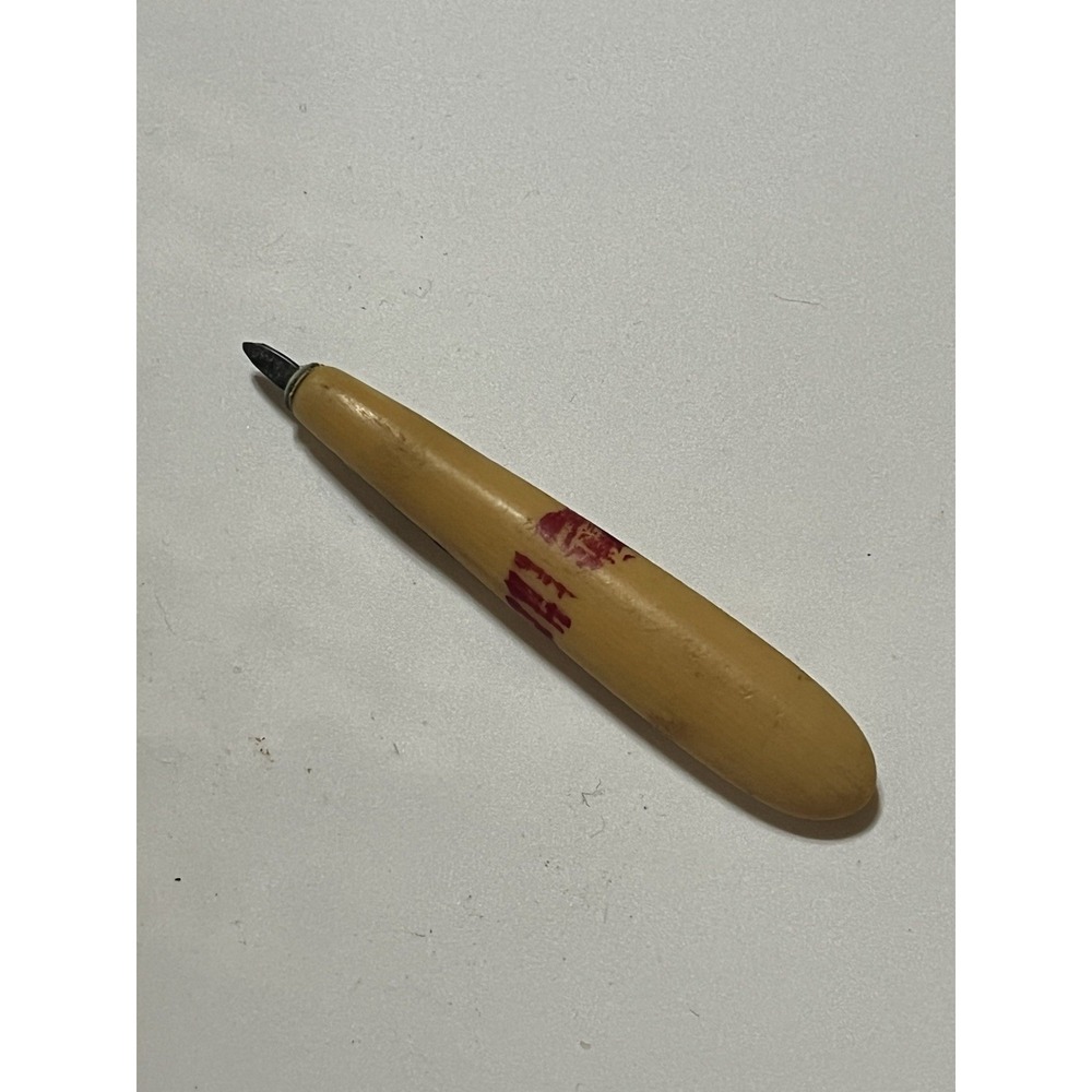 Vintage Linoleum Cutter Tool Bone Handle Craft Gouge